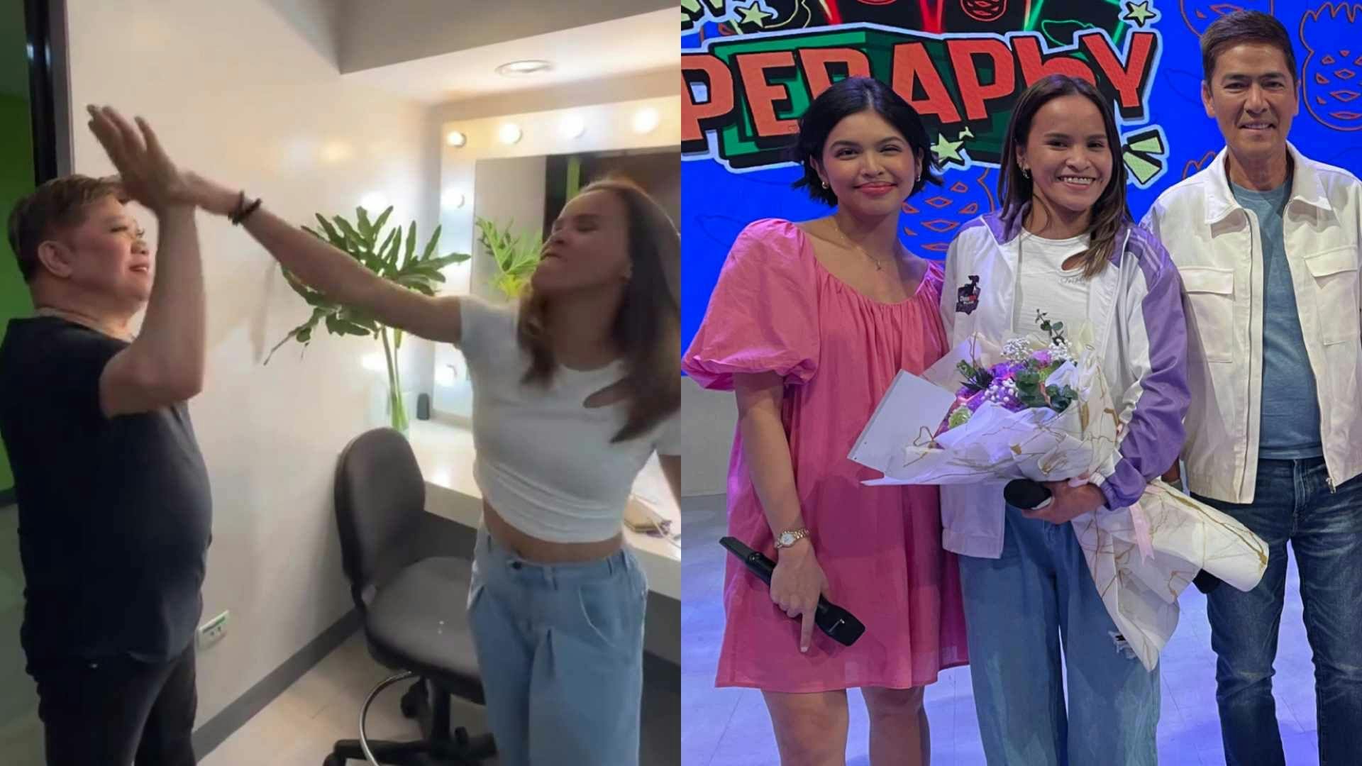 Sisi Rondina spikes the fun meter on Eat Bulaga! with playful interaction with Allan K